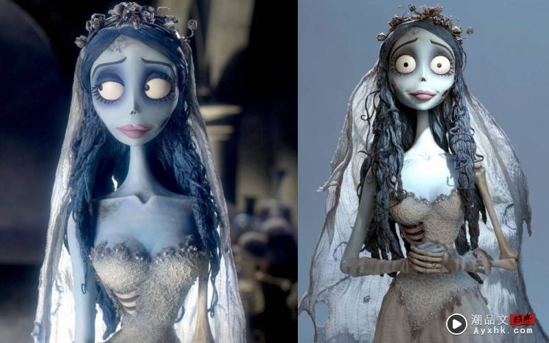 僵尸新娘明显能看出婚纱上的华丽和歌德风格细节